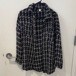 Black and White Tweed Jacket